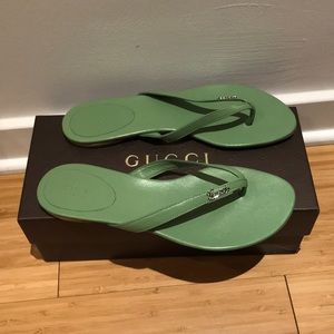 Brand new Gucci flip flops